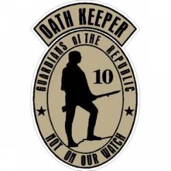 Oath Keeper Guardians Of The Republic - Vinyl Sticker