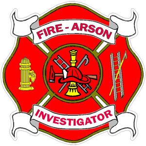 Fire Arson Investigator Maltese Cross - Decal