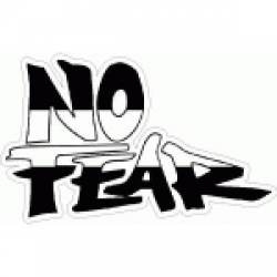 No Fear Thin White Line - Decal