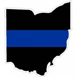 State of Ohio Thin Blue Line - Decal
