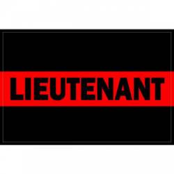 Thin Red Line Lieutenant - Decal