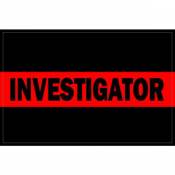 Thin Red Line Investigator Vinyl Sticker