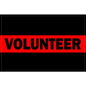 Thin Red Line Volunteer - Decal