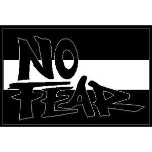 Thin White Line No Fear - Sticker