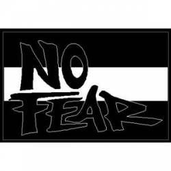 Thin White Line No Fear - Sticker