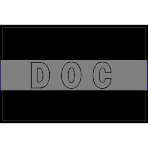 Thin Silver Line DOC - Sticker