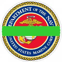 Thin Green Line Marine Logo - Sticker