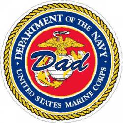 United States Marine Dad - Sticker