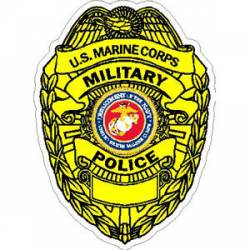 United States Marine Corps Military Police Badge - Sticker
