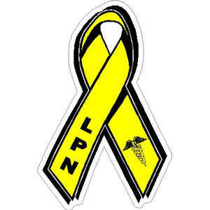 Thin Yellow Line LPN Ribbon - Sticker