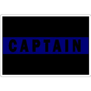 Captain Thin Blue Line - Sticker