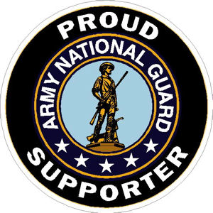 Army National Guard Proud Supporter - Sticker