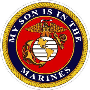 My Son Is In The United States Marines - Sticker at Sticker Shoppe