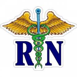 Registered Nurse RN Caduceus - Sticker