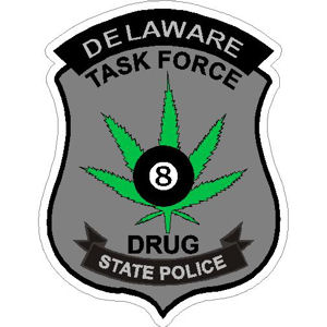 delaware drug police state sticker task force safety public stickershoppe