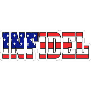 Infidel Flag - Sticker at Sticker Shoppe