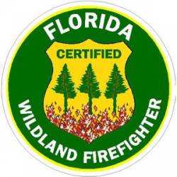 Florida Certified Wildland Firefighter - Vinyl Sticker