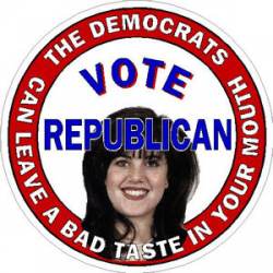 VOTE Republican The Democrats Can Leave A Bad Taste - Sticker
