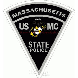 Massachusetts State Police USMC - Sticker