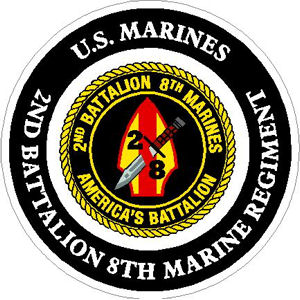 STICKER USMC   8TH MARINE CORPS DISTRICT 