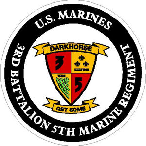 US Marines 3rd Battalion 5th Marine Regiment Vinyl Sticker at Sticker ...