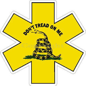 Star of Life Gadsden Flag - Sticker