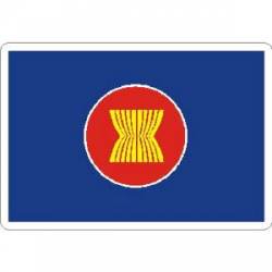 Association of Southeast Asian Nations Flag - Rectangle Sticker