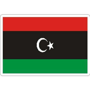 Libya Flag - Rectangle Sticker at Sticker Shoppe