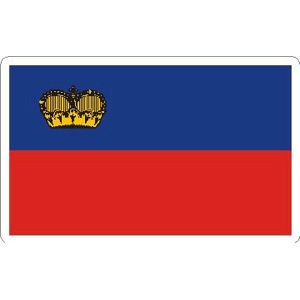 Liechtenstein Flag - Rectangle Sticker