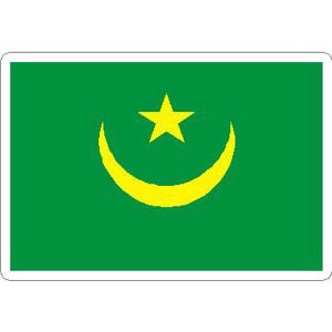 Mauritania Flag - Rectangle Sticker