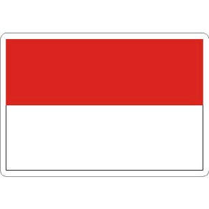 Monaco Flag - Rectangle Sticker