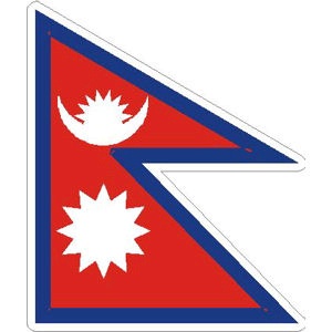 Nepal Flag - Rectangle Sticker