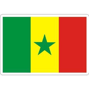 Senegal Flag - Rectangle Sticker