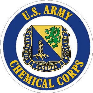 Army Chemical Corps Decal Sticker     U.S 