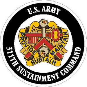 United States Army 311th Sustainment Command - Vinyl Sticker at Sticker ...