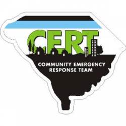 South Carolina CERT Community Emergency Response Team - Vinyl Sticker