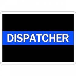 Thin Blue Line Dispatcher White - Vinyl Sticker