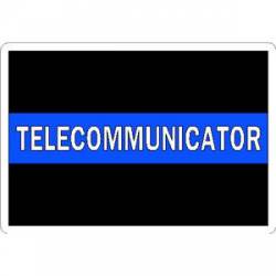 Thin Blue Line Telecommunicator White - Vinyl Sticker