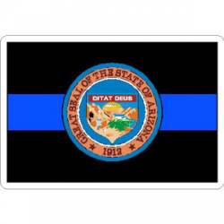 Thin Blue Line Arizona State Seal - Vinyl Sticker