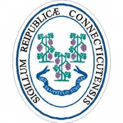 Connecticut State Seal - Vinyl Sticker