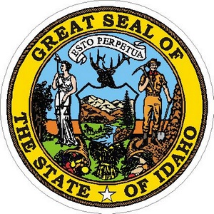 Idaho State Seal - Vinyl Sticker at Sticker Shoppe