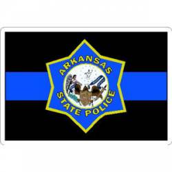 Thin Blue Line Arkansas State Police - Vinyl Sticker