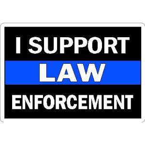 TRUMP STICKER THIN BLUE LINE LAW & ORDER 2020 SUPPORT LAW ENFORCEMENT DECAL 