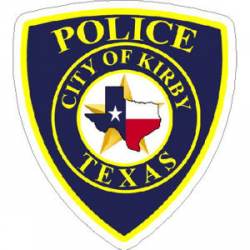 City of Kirby Texas Police - Vinyl Sticker