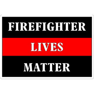 Pløje tømmerflåde sammen Thin Red Line Firefighter Lives Matter - Vinyl Sticker at Sticker Shoppe