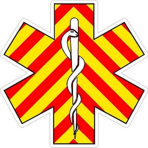 Chevron Star Of Life - Vinyl Sticker