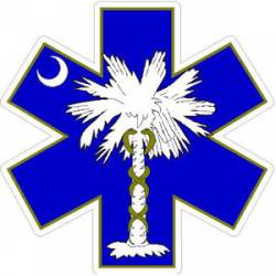 South Carolina Star of Life - Sticker