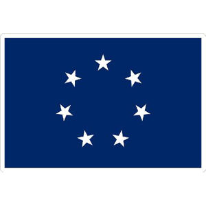 Confederate Flag Navy Jack - Sticker
