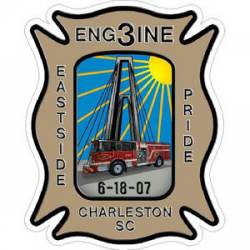 Charleston Fire Department Engine 103 - Sticker