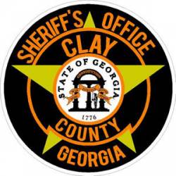 Sheriff's Office Clay County Georgia - Sticker